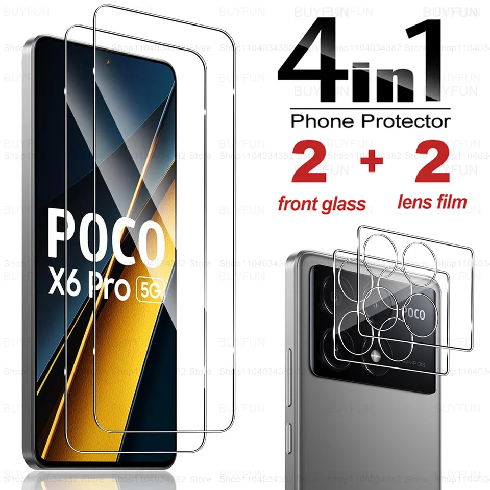 Pre Xiaomi Poco X6 Pro Chránič 3D HD Camera Glass Little X6Pro x 6 Temperované sklenené sklenené šošovky Pocox6 Pocox6pro 5G Crystal