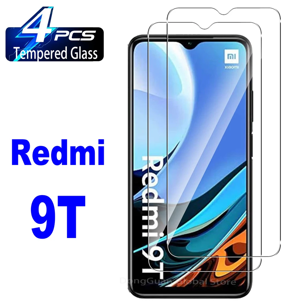 Pre Xiaomi Redmi 9T, Temperované sklo, 9H chránič obrazovky 2/4ks HD