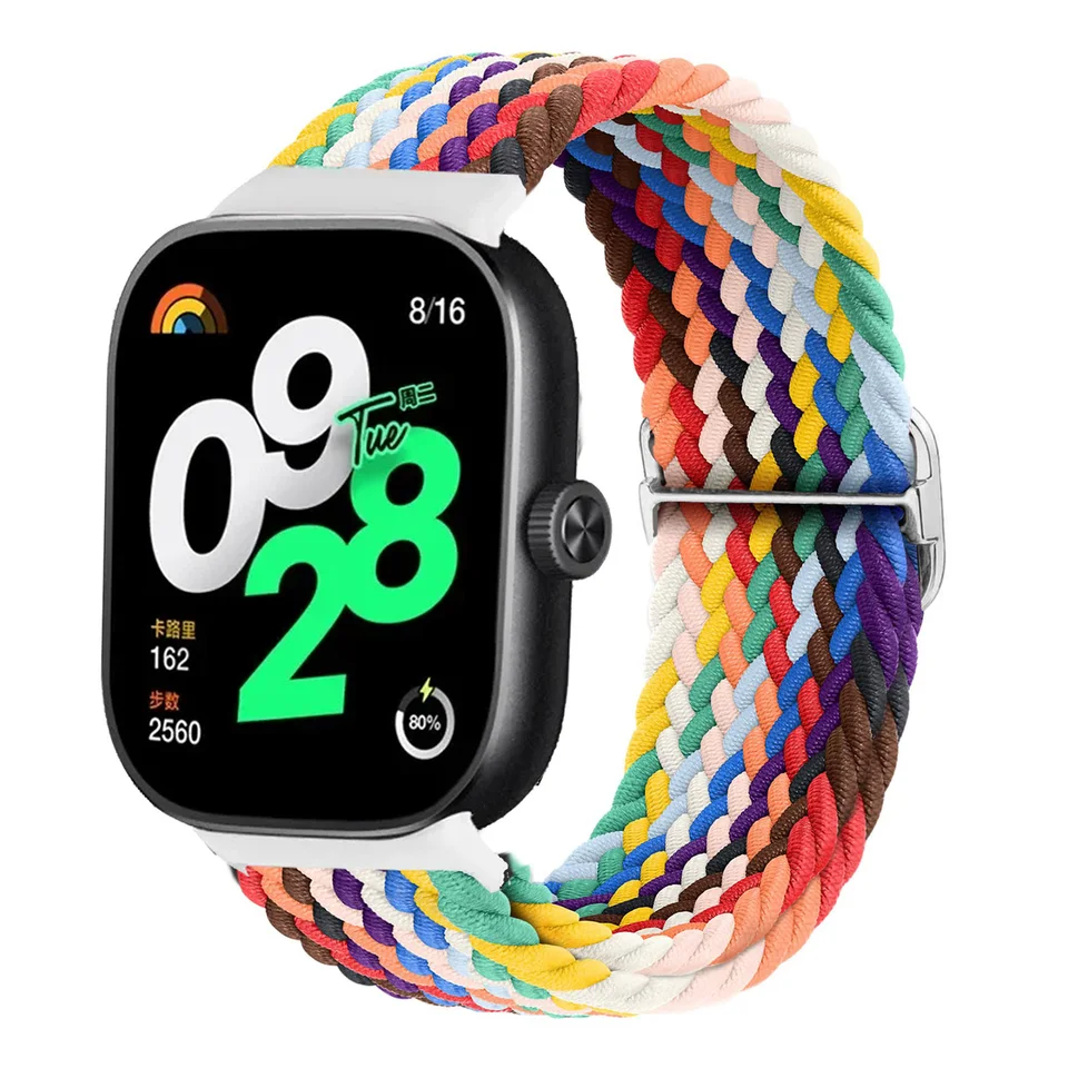 Pre Xiaomi Redmi hodinky 4 remienok elastický nastaviteľný Sport Nylon opletený náramok na náramok opasku korea Miband 8 Pro Band