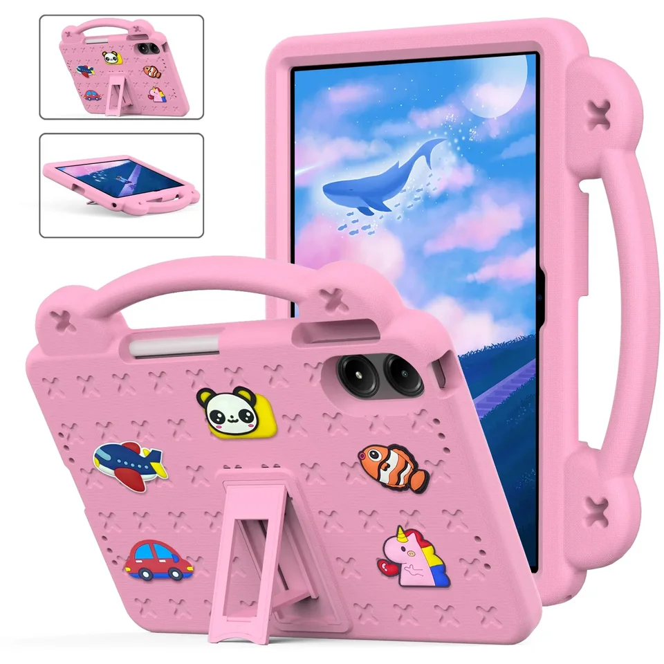 pre Xiaomi Redmi Pad Pro 12,1 palca 5G 2024 Puzdro roztomilý guľôčkový stojan Eva pre Redmi SE 4G 8.7 Pad SE 11 Tablet Cover Cover