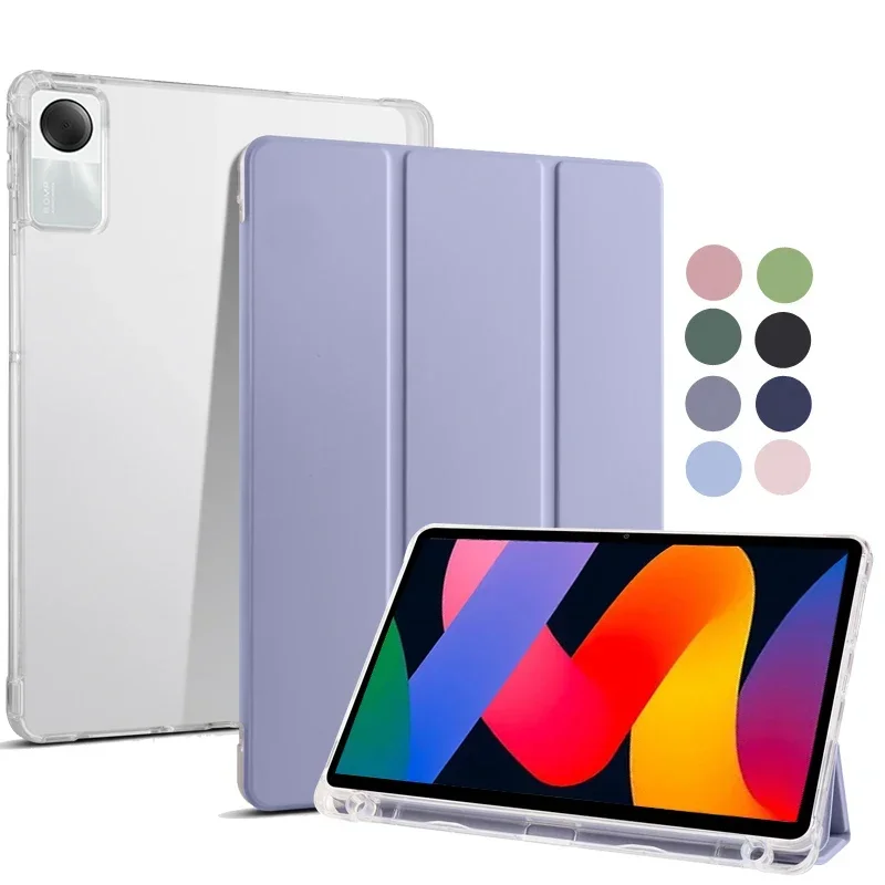 Pre Xiaomi Redmi Pad Redmipad SE 2023 Puzdro s držiakom pera Flip Stand Soft Silikone Zadný škrupina pre Redmi Pad SE 11 Tablet Cover