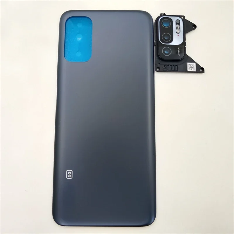Pre Xiaomi Redmi Poznámka 10 5G M2103K19G kryt batérie zadný panel Zadný puzdro Dvere s objektívom s fotoaparátom Vymeňte