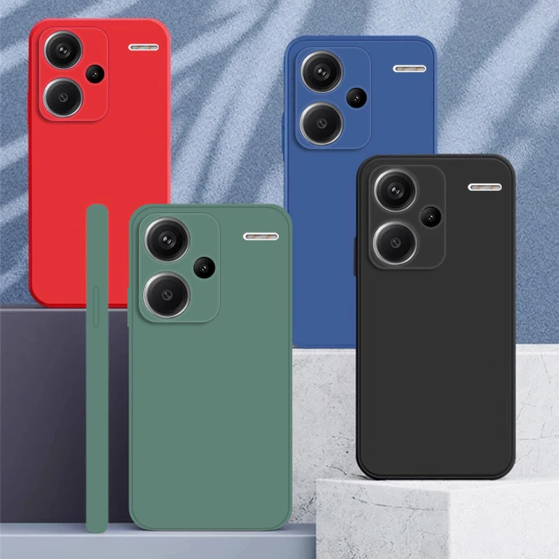 Pre Xiaomi Redmi Poznámka 13 Pro Plus Case Redmi Note 13 Pro Plus Plus pokrytie mäkkých kvapalín Silikónové ochranné puzdroch Redmi Poznámka 13