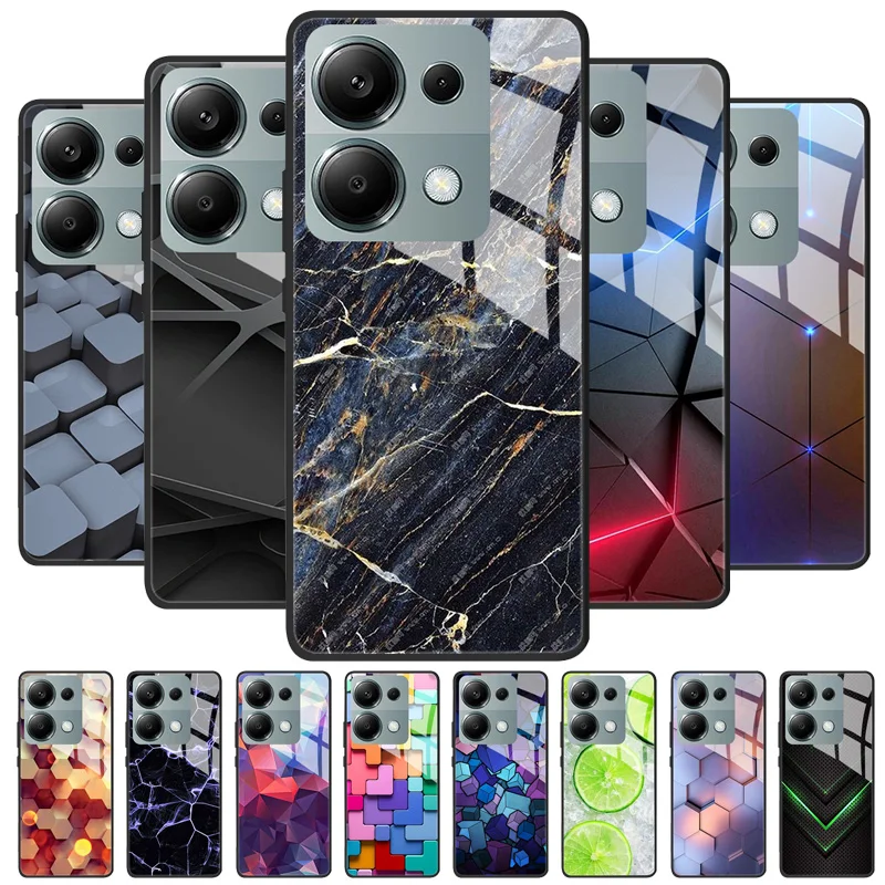 Pre Xiaomi Redmi Poznámka 13 Pro Plus Plus kryt Temperované sklo Puzdro Tvrdý nárazník nárazu pre nárazník pre Redmi Note 13 5G Protect Case Case
