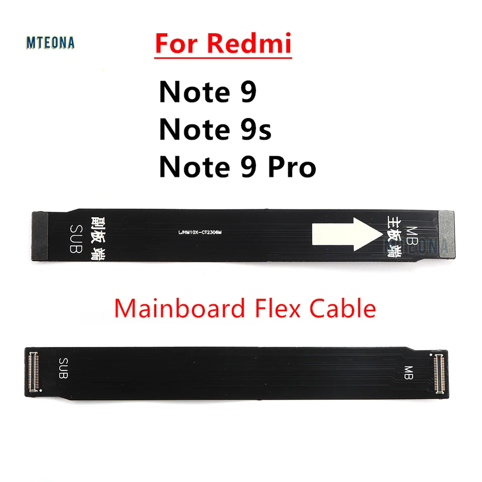 Pre Xiaomi Redmi Poznámka 9 Pro 9S Globálna verzia hlavná doska Hlavná doska Základná doska Connect LCD Ribbon Flex kábel