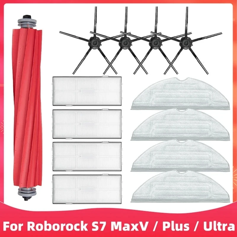 Pre Xiaomi Roborock S7 Maxv / S7 Maxv Plus / S7 Maxv Ultra / G10S Robot Vákuové diely Hlavná bočná kefka HEPA Filter mop mop
