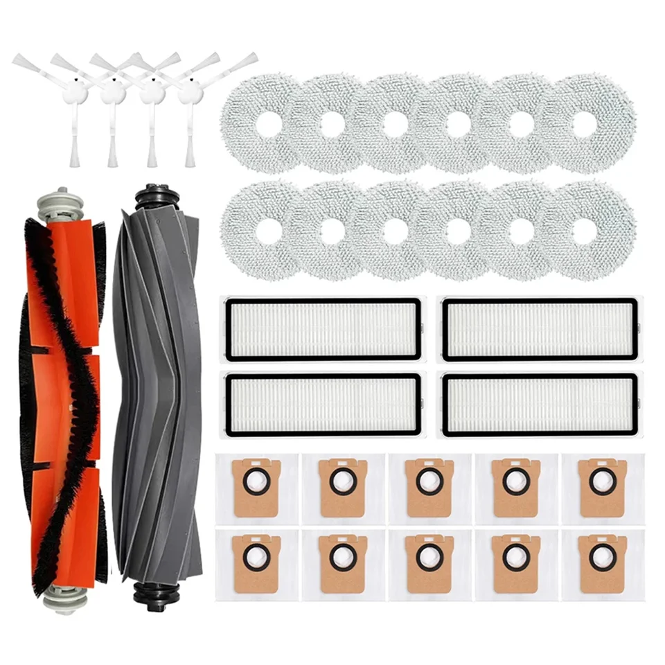 Pre Xiaomi Robot vákuum x10+ / x10 plus b101gl náhradné diely doplnky hlavná bočná kefa hepa filtračný prachový vrecko mop mop