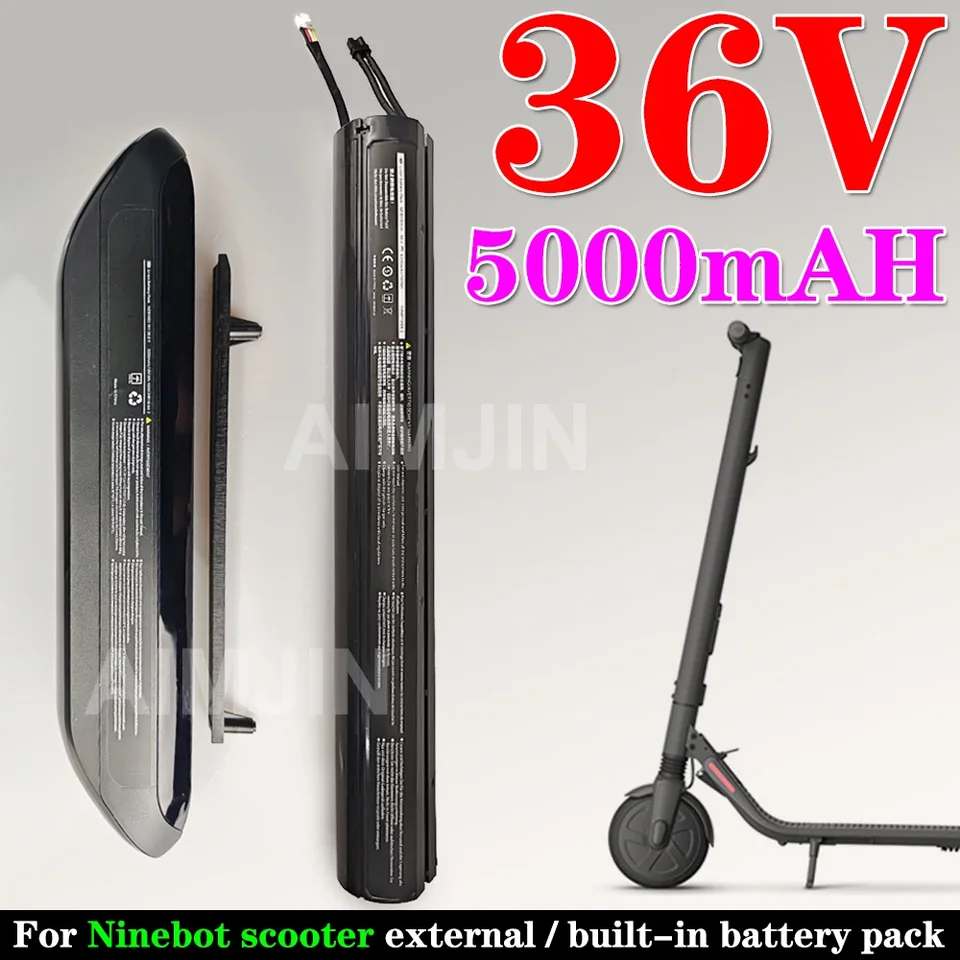 Pre Xiaomi Segway Ninebot ES1 ES2 ES4 E22 Externá batéria s držiakom alebo vstavaným baleniu lítiovej batérie 36 V 5200MAH