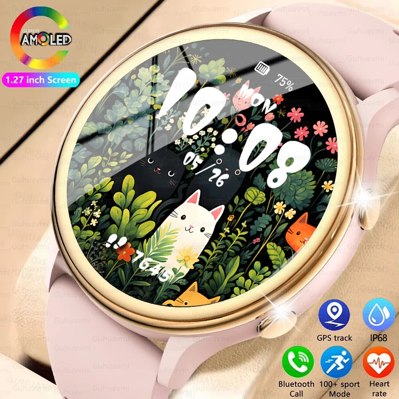 Pre Xiaomi Sports náramok Ženy Bluetooth volanie srdcovej frekvencie GPS Fitness Sledovanie vodotesných dámskych zdravia inteligentné hodinky 2025 Nové