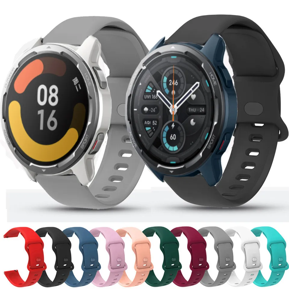 Pre Xiaomi Watch Farba 2 remienok 22 mm Silikónový športový náramok pre náramok pre Xiaomi Watch 2 Pro/S2 42 mm 46 mm/s3/s1 pro/s1 aktívny pás
