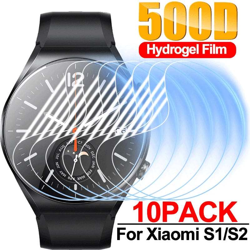 Pre Xiaomi Watch S2/S1 Pro/S1 Active HD Screen Protector Soft Anti-Scratch Hydrogel Film pre Xiaomi S1/S2 Smartwatch Not Glass