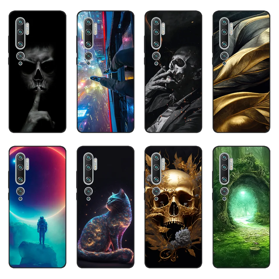 Pre xiomi mi Poznámka 10 poznámka10 Pro Case Coque Bumper Shopproof shell shell puzdro pre Xiaomi Mi Poznámka 10 Pro Case Soft TPU Silicon Cover Cover