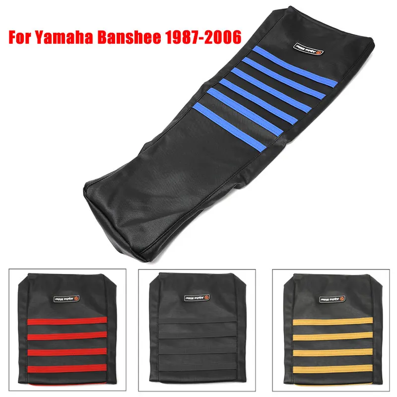 Pre Yamaha banshee 350 1987-2006 rebrované gumové sedadlo Vodotesný poťah mäkkého sedadla YFZ350 YFZ350LE YFZ350SE YFZ350SP