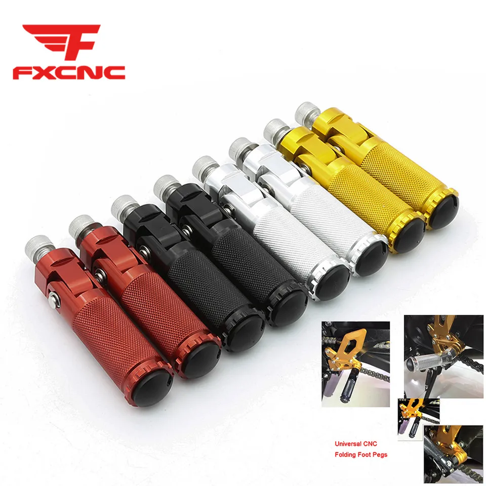Pre Yamaha FZ-09 MT09 YZF R1 R6 R125 CNC Univerzálny skladací motocykel Footrest Footpegs Foot Less REGS Zadné pedály Zadné pedály