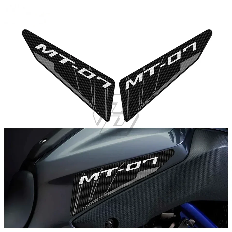 Pre Yamaha MT-07 2014-2017 Nálepka na motocykle Príspevok na bočnú nádrž na ochranu podložky Ochrana kolena rohož