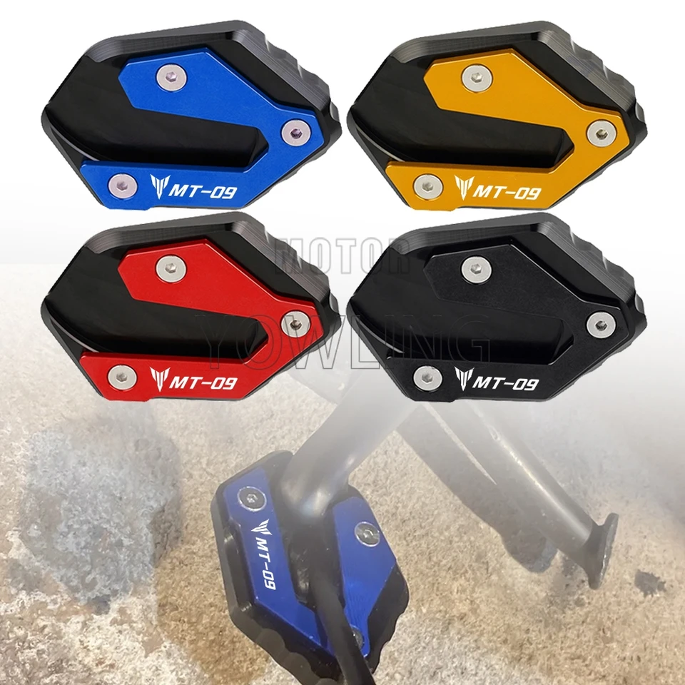 Pre Yamaha MT-09 MT09 MT 09 2014-2021 2022 2023 2024 Príslušenstvo bočné stojany predlžovacie podložky Zväčšenie stojanového platne