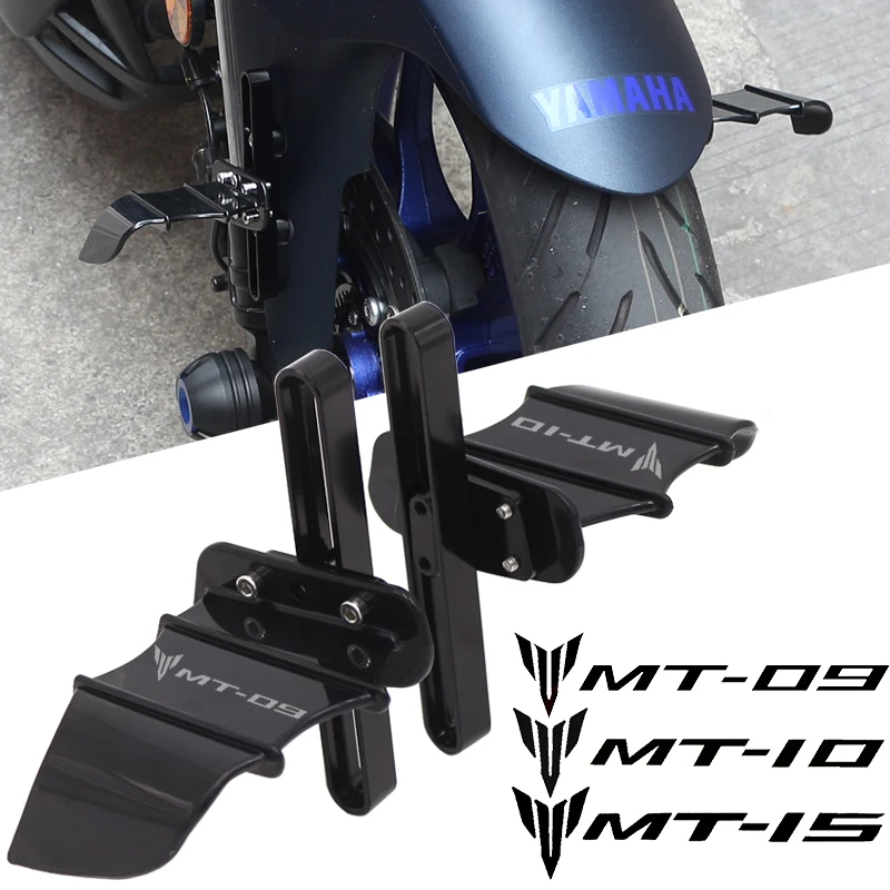 Pre Yamaha MT09 MT10 MT15 MT-09 MT 10 MT15 Motocyklové príslušenstvo predné koleso Fixné veterné krídlo netopierového krídla Odhýbanie predného kolesa