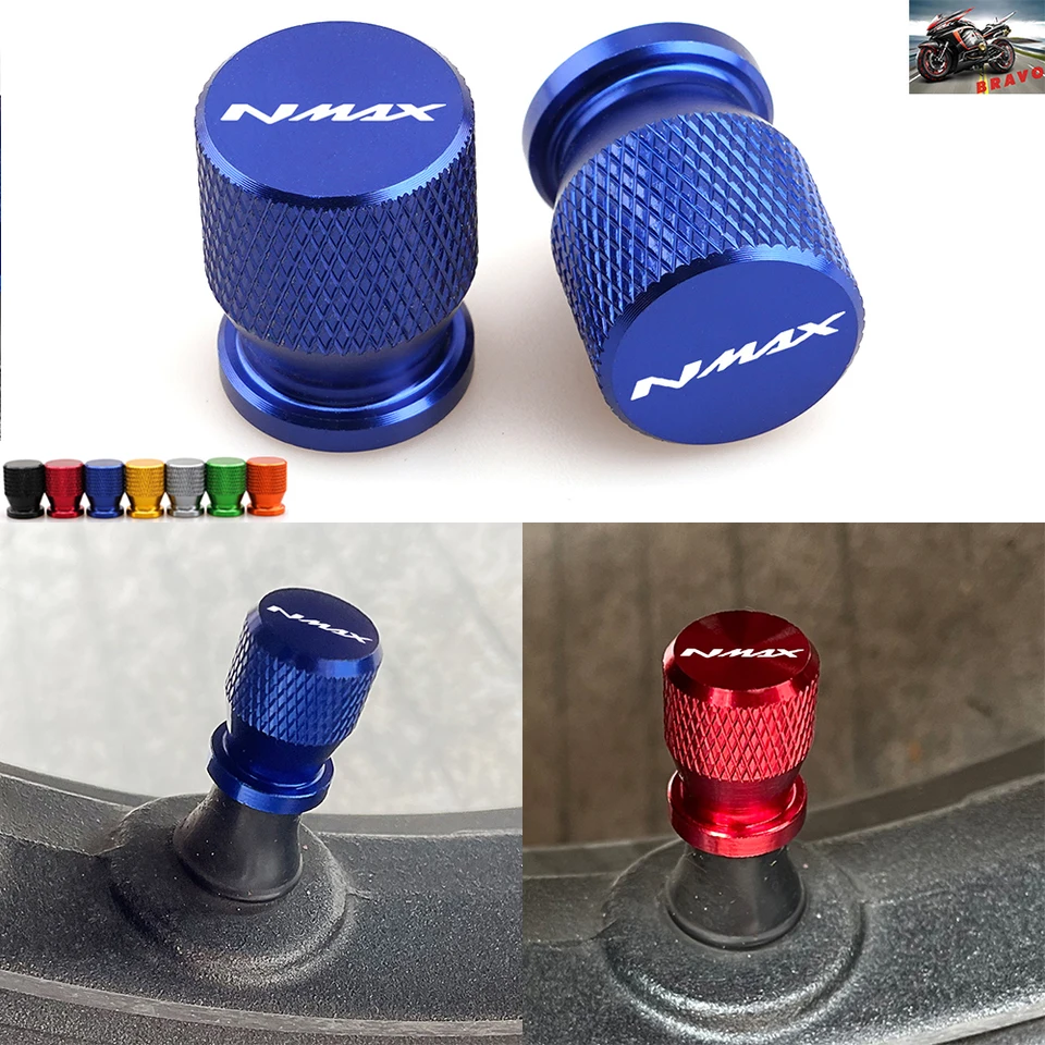 Pre Yamaha Nmax N-Max 155 NMAX125 Pneumatický kryt ventilového uzáveru CNC CNC Hliníkový koliesový kryt vzduchu