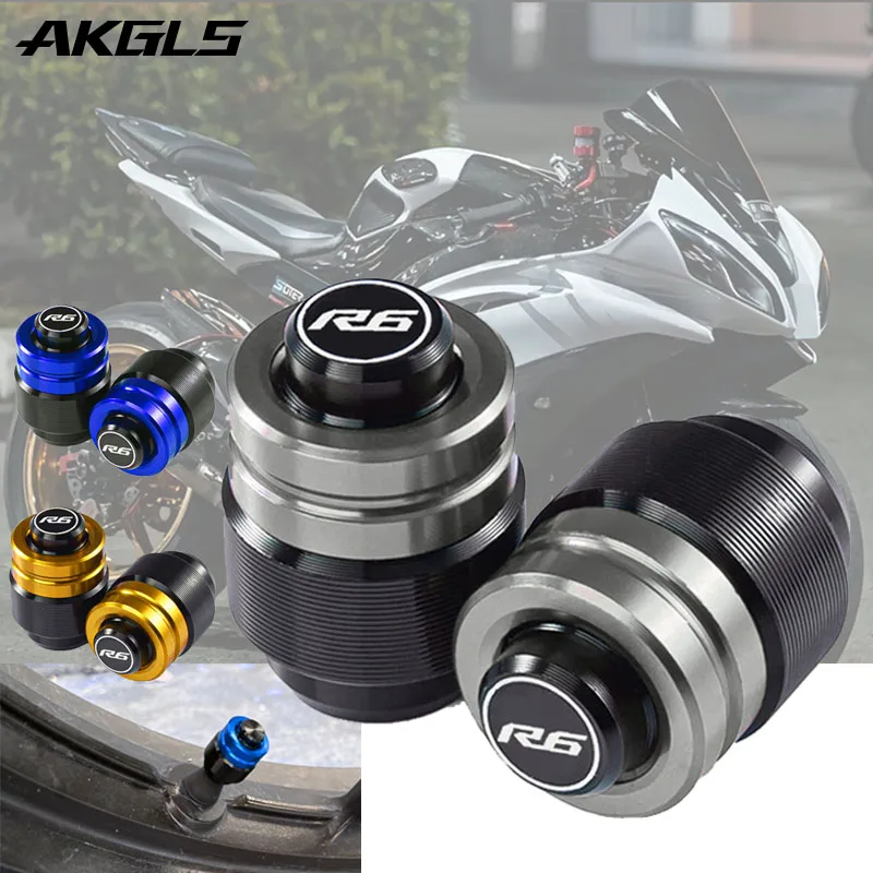 Pre Yamaha R6 YZF-R6 1999-2020 2019 2018 2017 Príslušenstvo Motocykel hliníkovú pneumatiku ventilu Air Port Cover Caps Accessorie