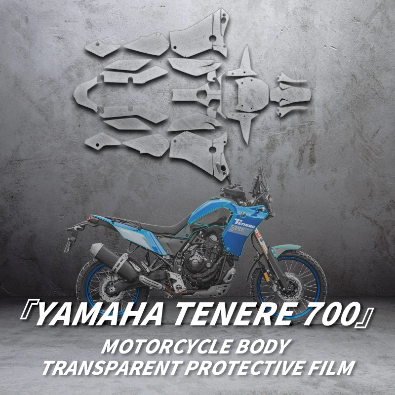 Pre Yamaha Tenere 700 Bike Transparent Film Motorycle Accessories Bicle Scratch Film Film Film Film