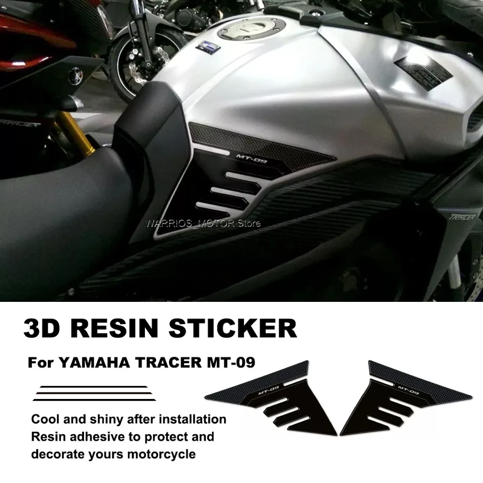 Pre Yamaha Tracer MT-09 Motocykel 3D gél Epoxidová živici Ochranná nálepka na nálepku na nálepku na nálepku