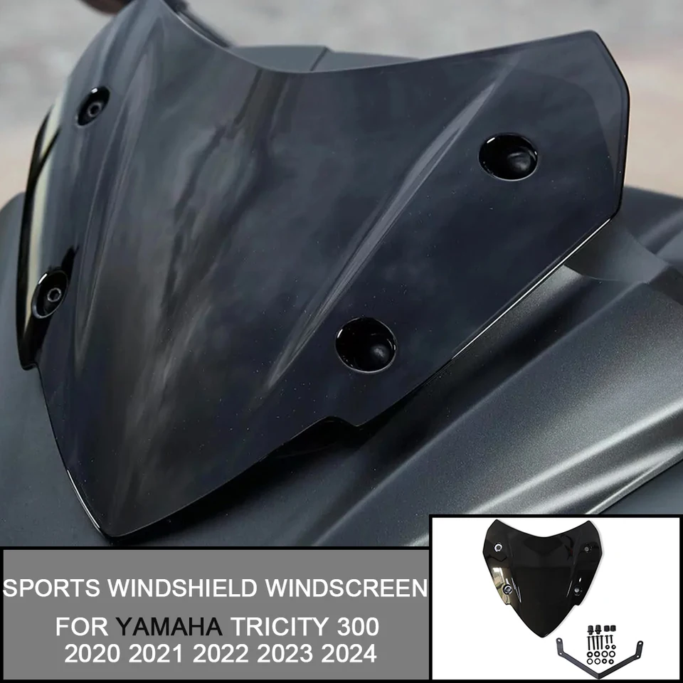 Pre Yamaha Tricity300 Tricity 300 2020 2021 2022 2023 2024 Motocykel športového čelného skla deflektory vetra Viser Viser Viser Viser