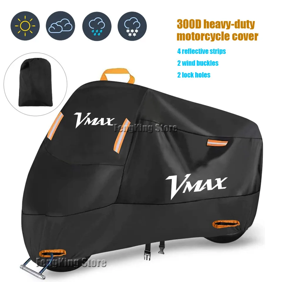 Pre Yamaha Vmax V-Max V MAX 1200 1985-2008 Motocyklový kryt vodotesný vonkajší kolobežník UV chránič prachového obalu