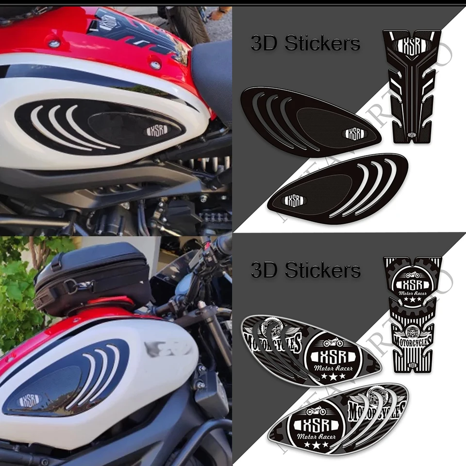 Pre Yamaha XSR900 XSR 900 Motorcycle Tank podložky Ochranná súprava na plynový olej Know 2016 2017 2018 2019 2020 2021 2022 2023