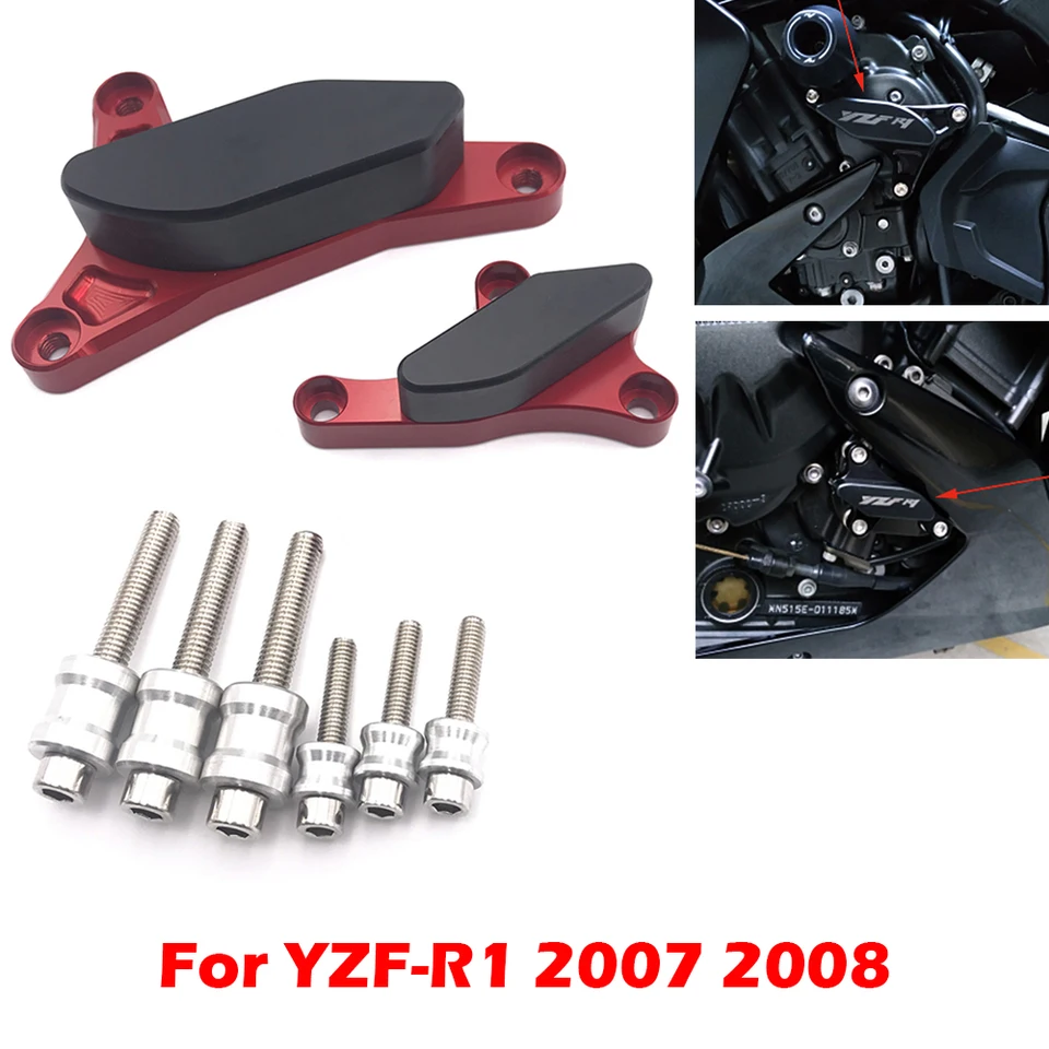 Pre Yamaha YZF R1 2007 2008 YZF-R1 YZFR1 Motorcycle Engine Ochrana ochrany posúvacích posúvačov PASP PAD ADPORTY