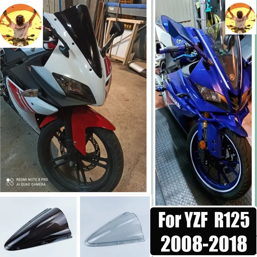 Pre Yamaha YZF R125 čelné sklo veterné sklo veternej obrazovky Dym Iridium 2008 2009 2010 2010 2012 2012 2014 2013 2015 2016 2016 2017 2018