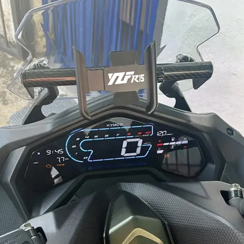 Pre Yamaha YZF R15 2008-2020 2021 2022 2023 2024 YZFR15 Motocyklové príslušenstvo Mobilný telefón Držiteľ mobilného telefónu GPS GPS Stán