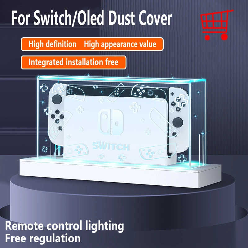 Pre Zelda Switch Prach Prach Trest Shell pre Nintendo Switch OLED Light Cousing Displej Base Base Base Base Base 20 Color RGB