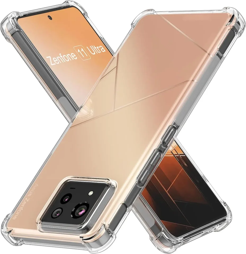Pre Zenfone 11 Ultra zosilnený roh s mäkkým TPU číry nárazový kryt pre ASUS Zenfone 11ultra