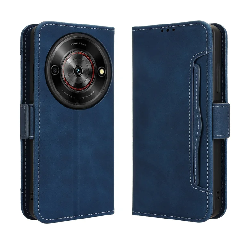Pre ZTE Blade A75 5G Flip Leather Case Skin Luxury Wallet Multi-Card Slot Cover pre Zte Nubia Focus/Calf 5G Telefónne vrecká