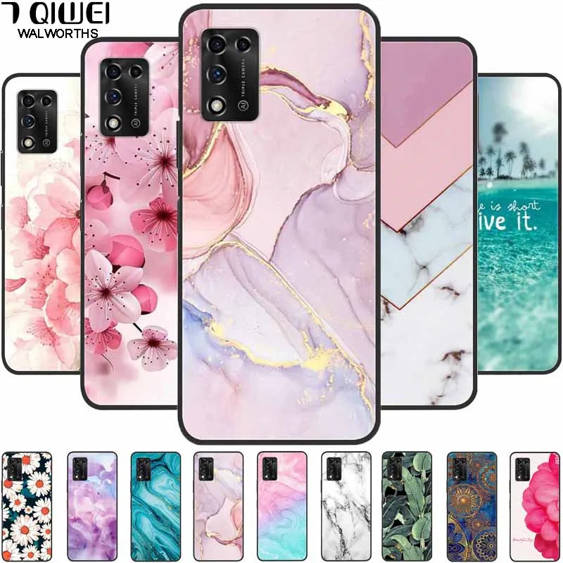 Pre zte libero 5g ii puzdro mramorové mäkké silikónové ochranné chrbtové kryty pre Zte libero 5g iii A202ZT 2022 5GIII Flower Coque TPU