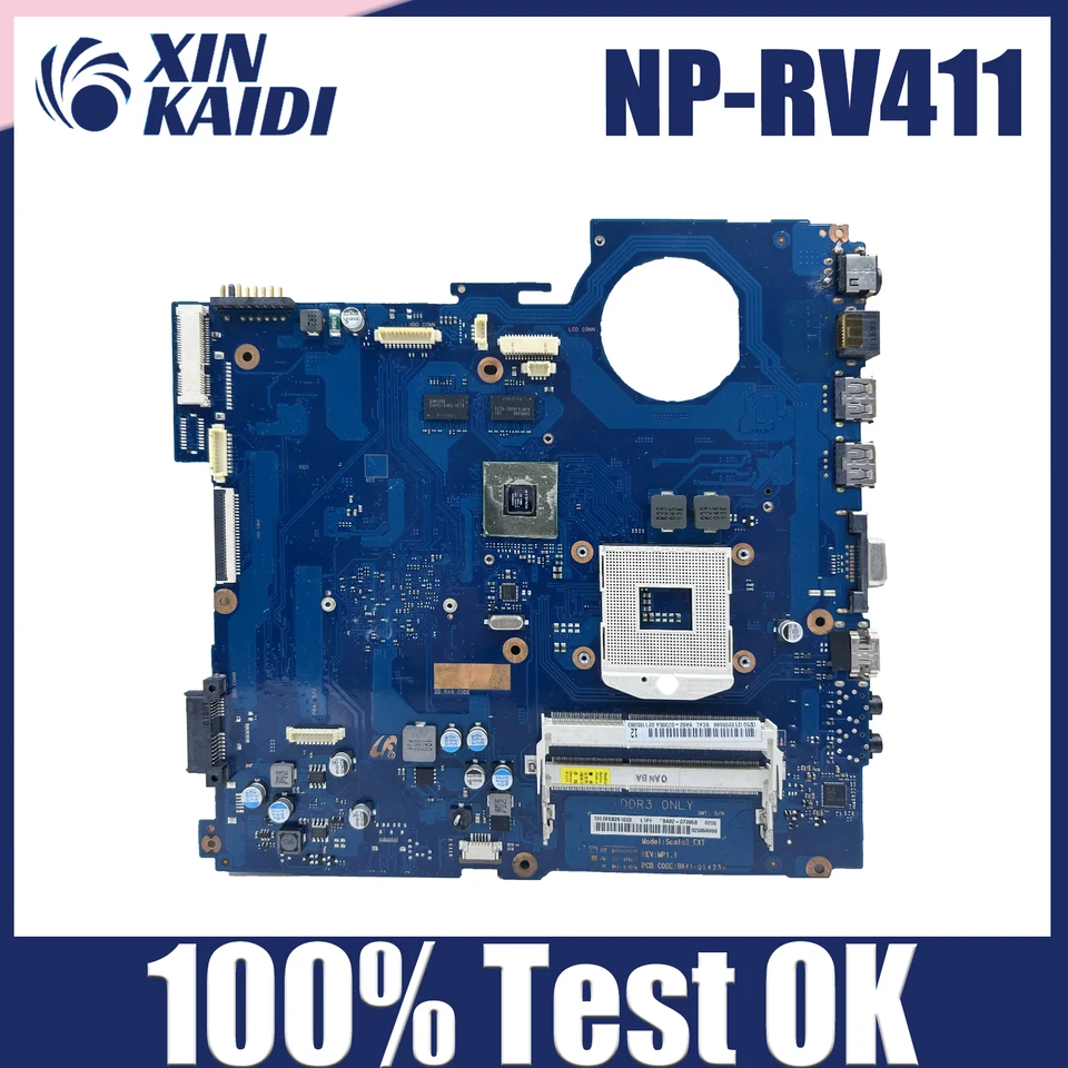Pre základnú dosku pre laptop Samsung NP-RV411 RV411 s grafickou kartou GT315M BA41-01423A BA41-01881A DDR3