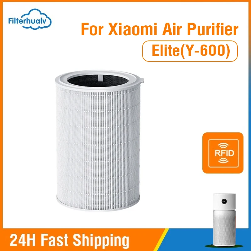Pre čistič vzduchu Xiaomi Elite Y-600 Filter Aktívny uhlie H13 HEPA filter 3 vo vzduchu 1xiaomi Elite Y-600 Filter