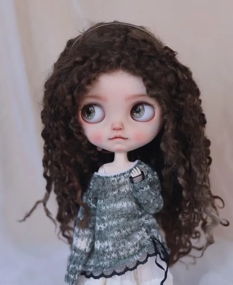 Pred -Sale Prispôsobenie bábiky DIY nahá Blyth Bold Bald Doll s parochňou