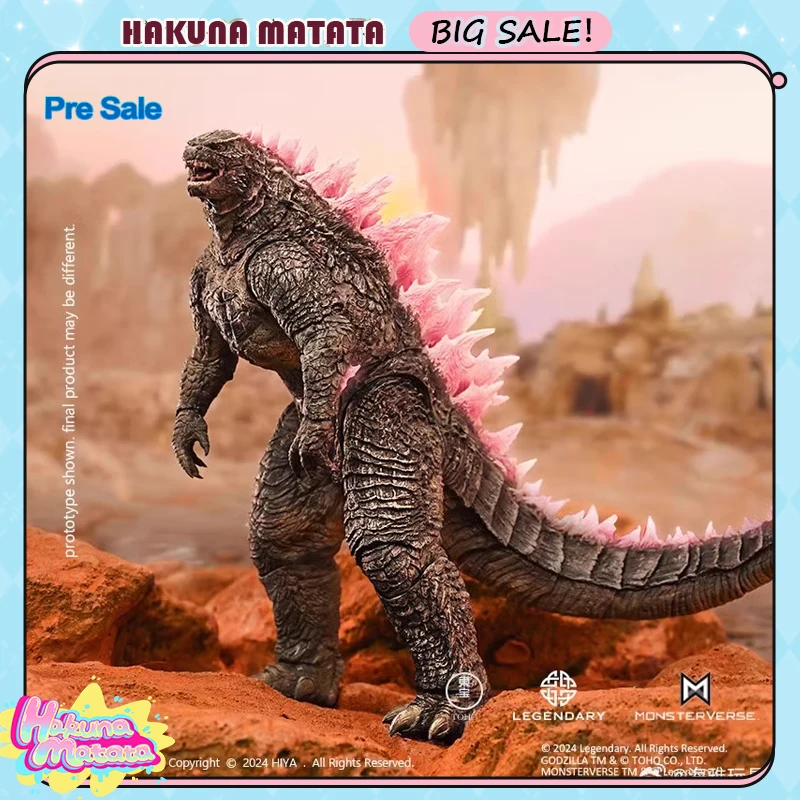 Predaj Hiya Godzilla vs Kong 2 New Empire Godzilla Pink Evolved Action Figule Zbierka Zbierka Hodnota ozdoba hračky Boy darček