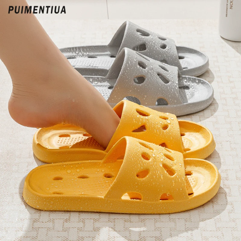 Predaj kúpeľňové papučky rýchlo sušené sprcha Dutlow Out Waterleaky Indoor Eva topánky eva anti-šmykľavky žabky pre mužov