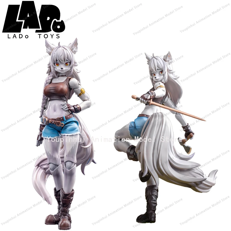 Predaj Originálne lado hračky Originálne postavy opravár vlk dievča Leah Anime Beauty Furry Girls Action Figures Model hračky Fanúšikovia