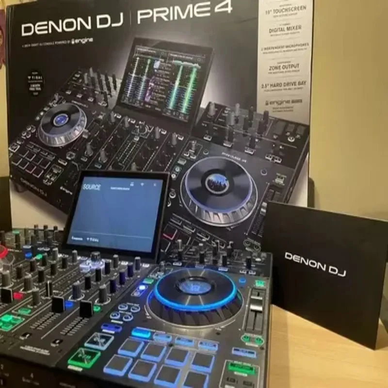Predaj teraz !!! Denon Prime 4 4-Deck Standalone DJ Controller System W 10 dotyková obrazovka