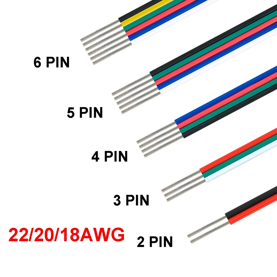 Predlžovací kábel LED diódy LED diódy 2/3/4/5/6pin