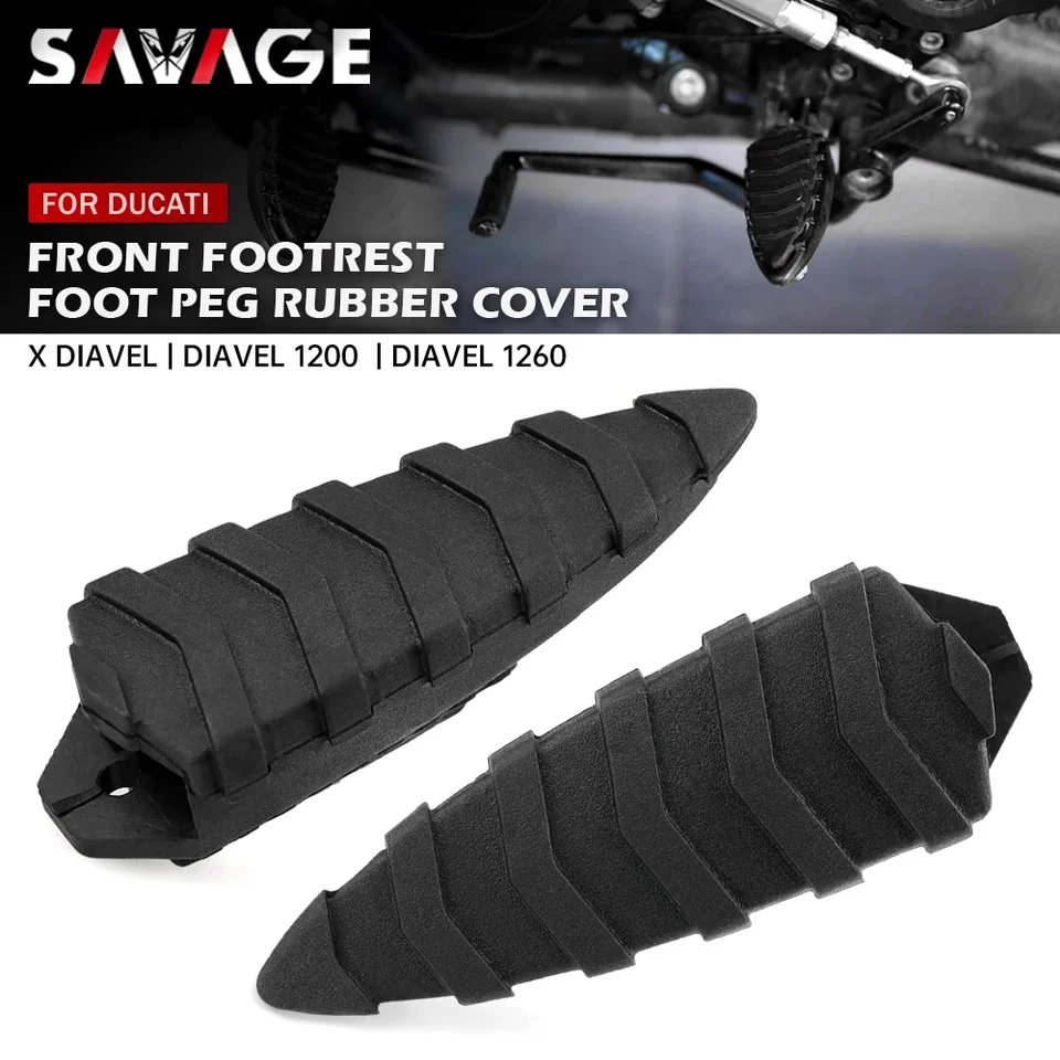 Predná hračka peg peg gumový kryt pre ducati diavel/uhlík xdiavel x diavel 1260 1200