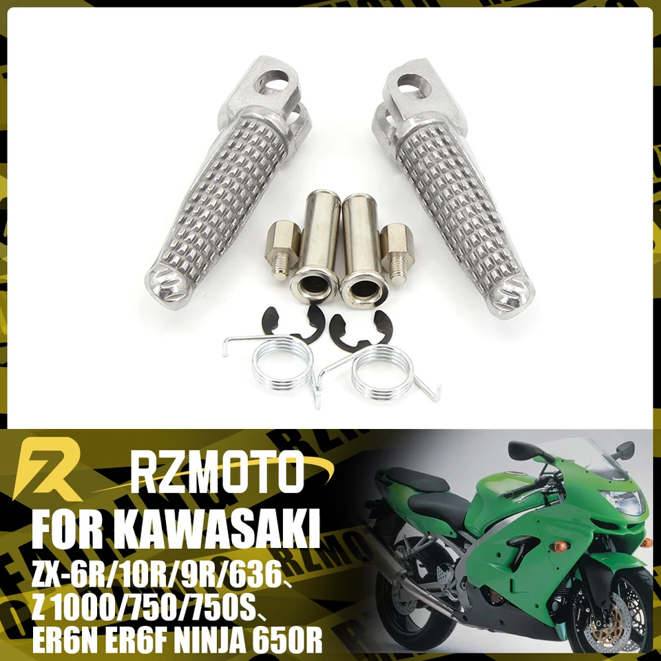 Predná súprava na zostavu pedálov pre pedály pre Kawasaki ZX-6R ZX636 ZX-9R ZX-10R Z750 Z750S Z1000 ER6N Skladacie diely motocykla
