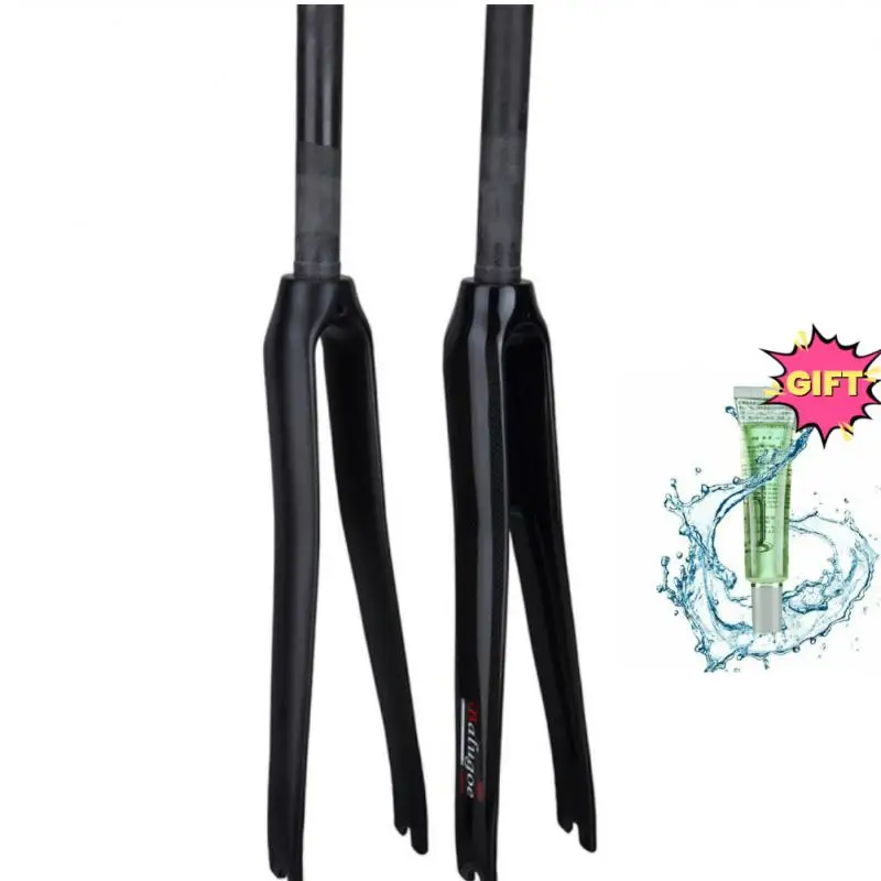 Predná vidlička na bicykli Všetky uhlíkové vlákno z uhlíkových vlákien Hard 700C Road Front Fots Flying Flying Front Front Fork