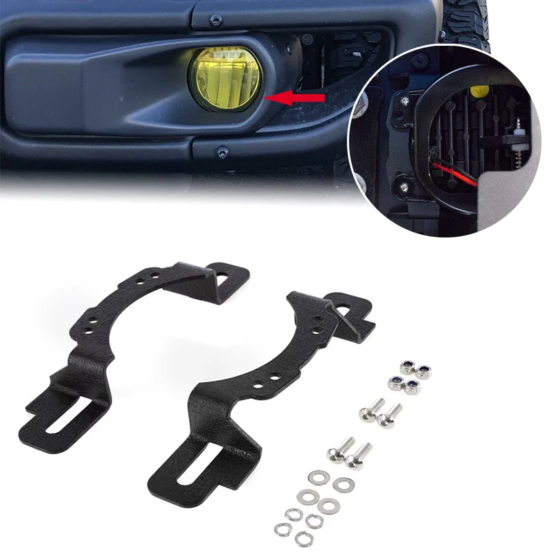 Predné nárazníky LED hmlové svetlo montážne držiaky pre Jeep Wrangler JK 2013-2017 10. výročie vydaní edície FOG LAMP Base
