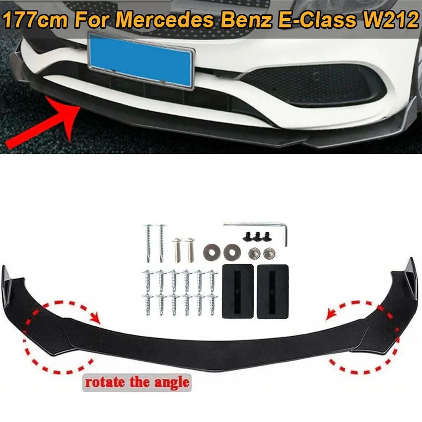 Predné nárazníky Splitter Spoiler Cover Body Body Guards pre Mercedes Benz E trieda W212 E200 E220 E250 E300 E350 Auto príslušenstva