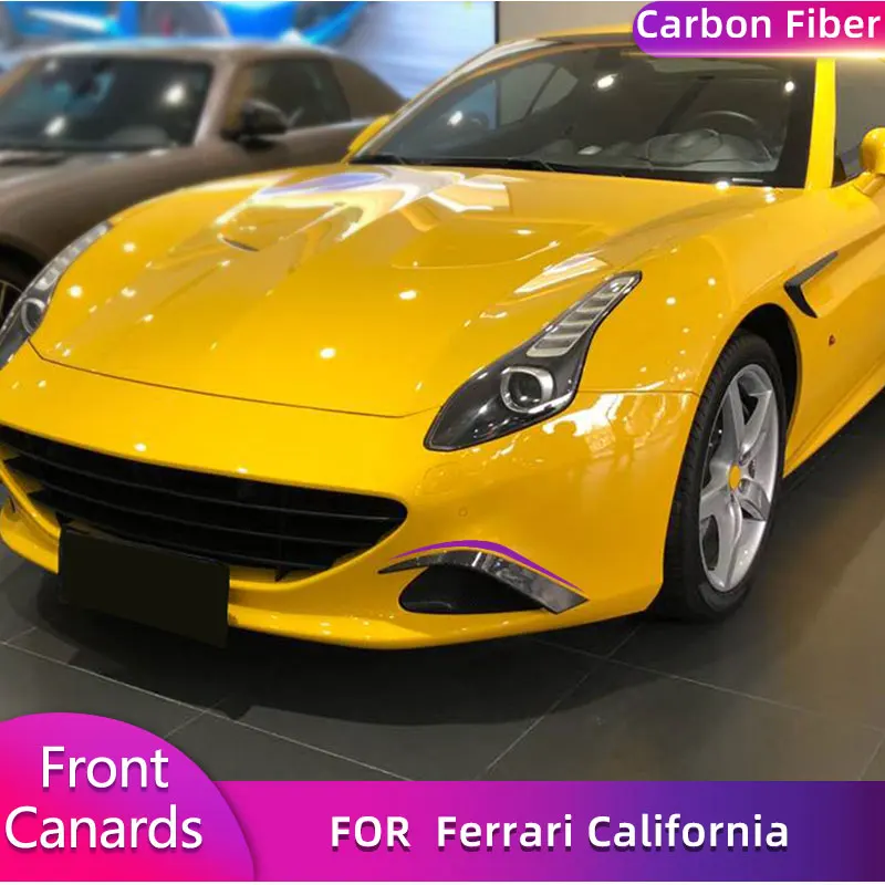Predné nárazníky z uhlíkových vlákien pre Ferrari California 2015-2018 preteky automobilových predných plutiev TRIMS TRIMS CANARDS OHRADOVANIE Body