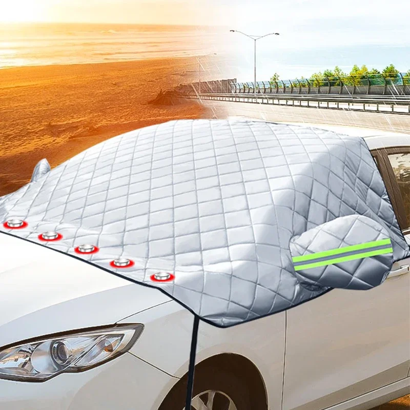 Predné slnečné sklo čelného skla s magnetickým anti-sun anti-ice nepremokavým slnečnou atrakciou vonkajšie automatické exteriérové ​​doplnky